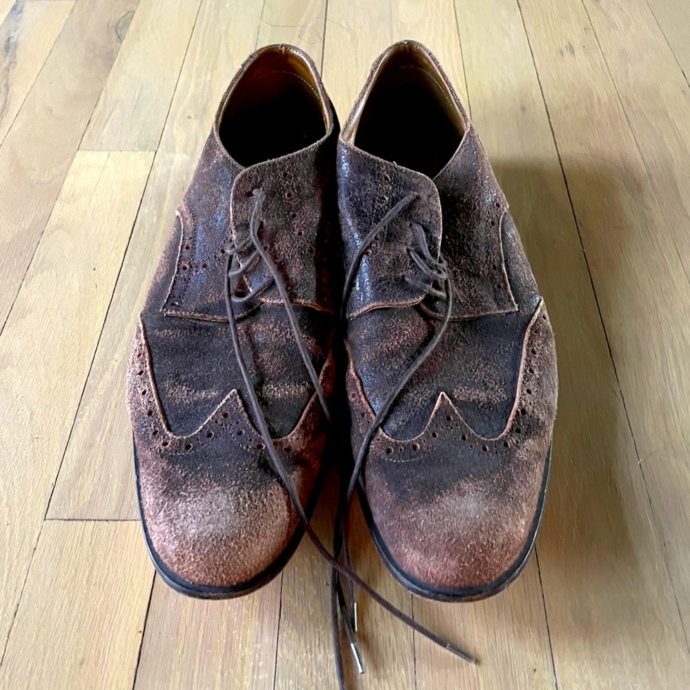 Billy Reid Distressed Wingtips